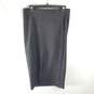 William B Women Black Suede Mid Skirt L NWT image number 4