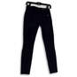 NWT Womens Black Stretch Denim Dark Wash Pockets Skinny Leg Jeans Size 23 image number 2