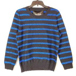 Marc Jacobs Women Black/Blue Striped Sweater M NWT