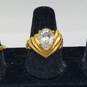 Silpada Gold Over Sterling Cubic Zirconia Ring Bundle 2pcs 12.7g image number 3