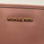 Michael Kors Womens Blush Pink Leather Zipper Bottom Studs Tote Bag Purse image number 5