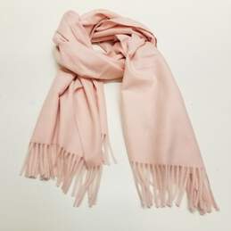 Sky Cashmere Virgin Wool Pink Scarf