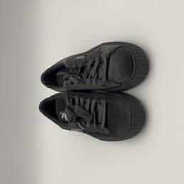Womens Rihanna Fenty 364466 03 Black Creeper Velvet Sneaker Shoes Size 8 alternative image