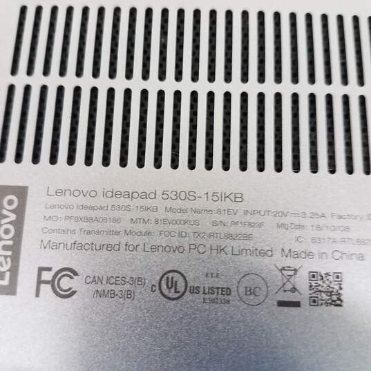 Lenovo Ideapad 530S-15IKB Intel Core i7 image number 4