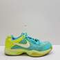 Nike Women's Air Cage Court Tennis Shoes Turquoise/Volt Size 7 image number 1