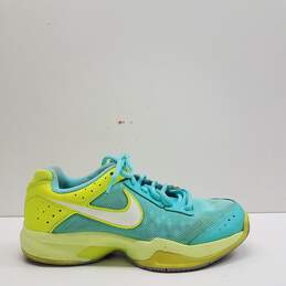 Nike Women's Air Cage Court Tennis Shoes Turquoise/Volt Size 7