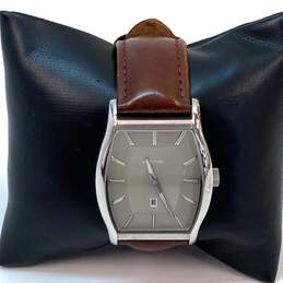 Designer Fossil FS-4443 Brown Leather Strap 12-Hour Dial Quartz Wristwatch