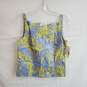 Due Per Due Collection Floral Crop Tank Top NWT Size 4 image number 1