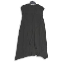 Vince Camuto Womens Black V-Neck Sleeveless Tie Waist A-Line Dress Size 2X alternative image