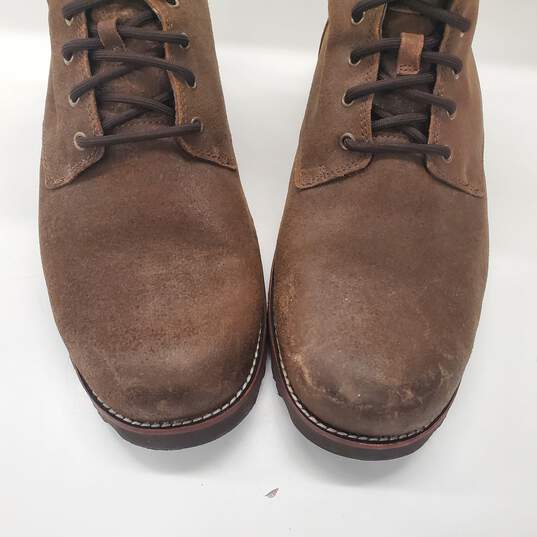 UGG Australia Men's 'Hannen' Brown Leather Shearling Lined Hiking Boots Size 13 image number 3