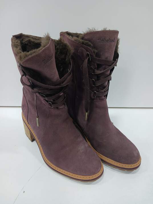 Timberland Women's Sienna Purple Boots Size 7 image number 1