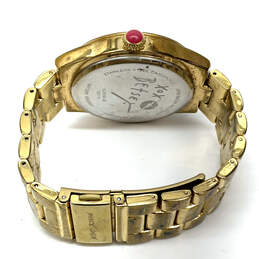 Designer Betsey Johnson Gold-Tone Water Resistant Quartz Analog Wristwatch alternative image