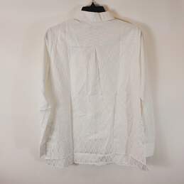 Foxcroft NYC Women White Button Up Blouse 6 NWT alternative image