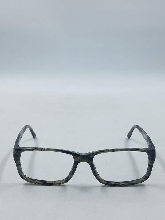 Versace Marbled Tort Rectangle Eyeglasses image number 2
