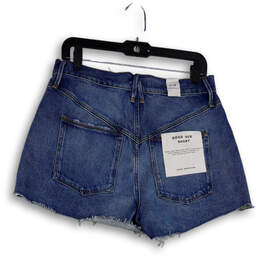 NWT Womens Blue Denim Medium Wash Distressed Cut-Off Shorts Size 6/28 alternative image