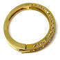 Designer J. Crew Gold-Tone Aurora Borealis Rhinestone Bangle Bracelet image number 2