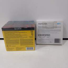 Sony & Memorex Blank & Sealed CD-R w/ Cases alternative image