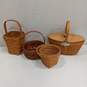 4 Vintage Longaberger Handwoven Baskets image number 1