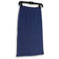 NWT Womens Blue Elastic Waist Pull On Straight & Pencil Skirt Size Small image number 2
