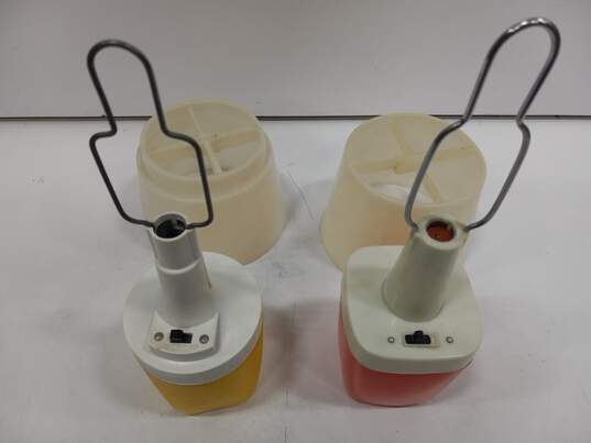 Vintage Pair of Portable Battery Lamps image number 2