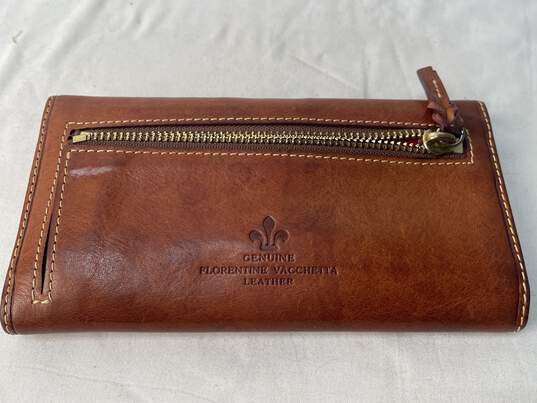 Certified Authentic Dooney Bourke Tan Leather Wallet Credit Card Holder (Possible Vintage) image number 2