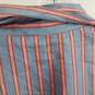 Pendleton blue and pink vertical stripe button up shirt 16 image number 4