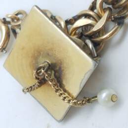 Gold Filled 2-Charm Bracelet Scrap 22.2g alternative image