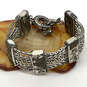 Designer Brighton Silver-Tone French Quarter Toggel Clasp Chain Bracelet image number 3