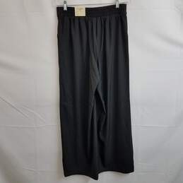 Black high waist wide leg pull on pants M nwt alternative image