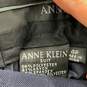 NWT Anne Klein Womens Navy Blue Flat Front Slash Pocket Dress Pants Size 4P image number 3