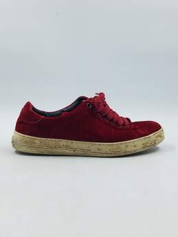 Authentic Tom Ford Red Velvet Sneakers W 7