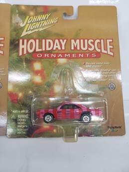 Johnny Lightening Holiday Muscle Ornaments x2 alternative image