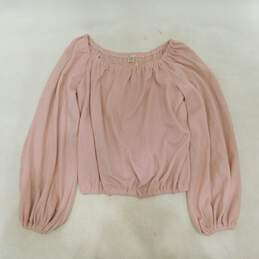 Vintage PSI Union Made Cropped Light Pink Shirt Size Women's 12