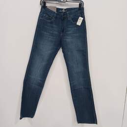 Women’s 7 For All Mankind High-Rise Straight Leg Jeans Sz 27 NWT