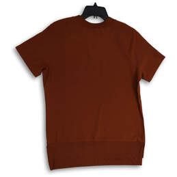 NWT Womens Burnt Orange Crew Neck Short Sleeve Pullover T-Shirt Size S alternative image
