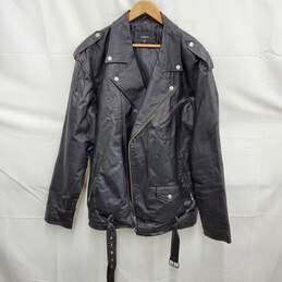 Colebrook MN's Black Genuine Leather Bike Jacket Size XLT alternative image