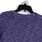 NWT Womens Blue Crew Neck Long Sleeve Knitted Pullover Sweater Size XS image number 4