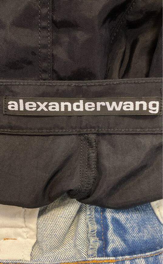 Alexander Wang Women Blue Colorblock Pants Sz 26 image number 3