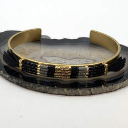 Designer Stella & Dot Gold-Tone Multicolor Beaded Fashionable Cuff Bracelet