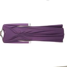Vince Camuto Women Long Sleeve Dress Purple Size 4 S