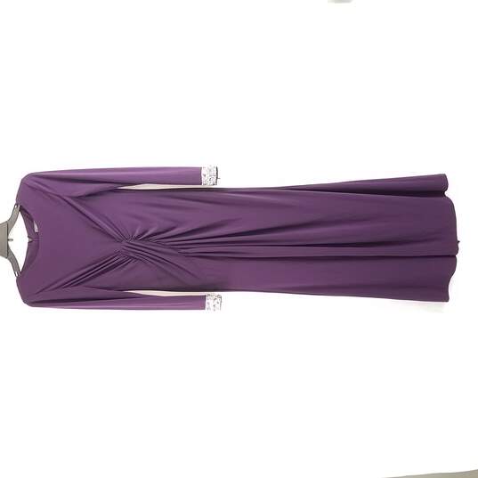 Vince Camuto Women Long Sleeve Dress Purple Size 4 S image number 1
