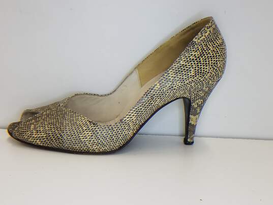 Bullack's Shoes Faux Snakeskin High Heels | Women's Shoes | Size 5W image number 2