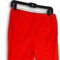 Womens Red Flat Front Pockets Stretch Bootcut Leg Trouser Pants Size 4 image number 4