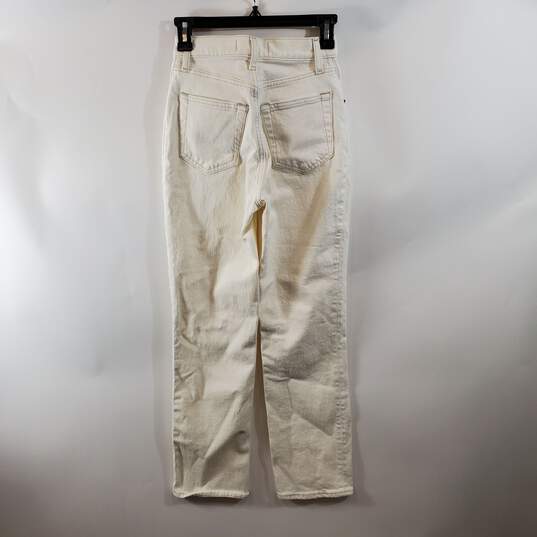 Abercrombie & Fitch Women Cream Jeans Sz 24 NWT image number 3