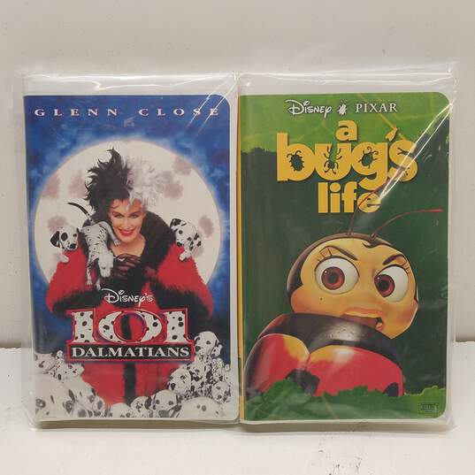 Vintage Disney 101 Dalmatians & A Bug's Life VHS Tapes image number 1