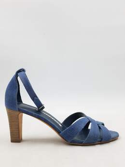 Authentic Manolo Blahnik Denim Strappy Sandals W 7