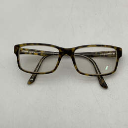 Mens Brown RB5245 Clear Lens Tortoise Frame Full Rim Rectangle Eyeglasses