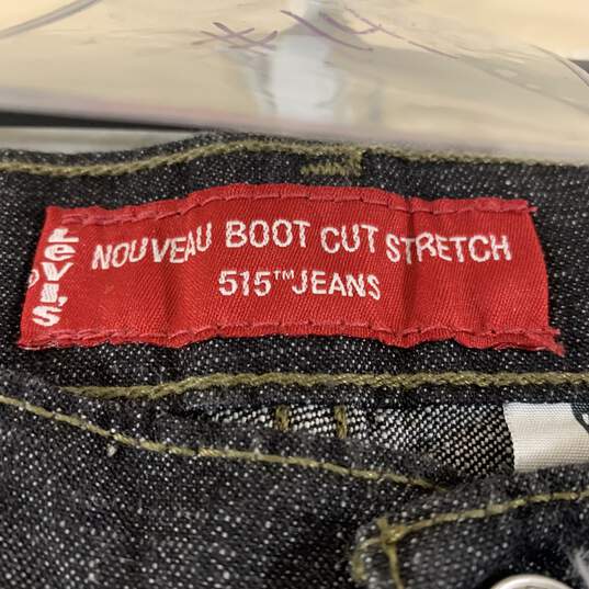 Women's Charcoal Wash Levi's 515 Nouveau Lo-Rise Bootcut Jeans, Sz. 12 Mis image number 3