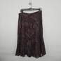 COLDWATER CREEK Plum Paisley Skirt image number 1