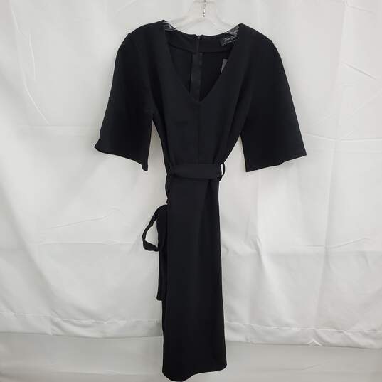 Brigitte Brianna Milan Black Zip Back Dress NWT Size M image number 1
